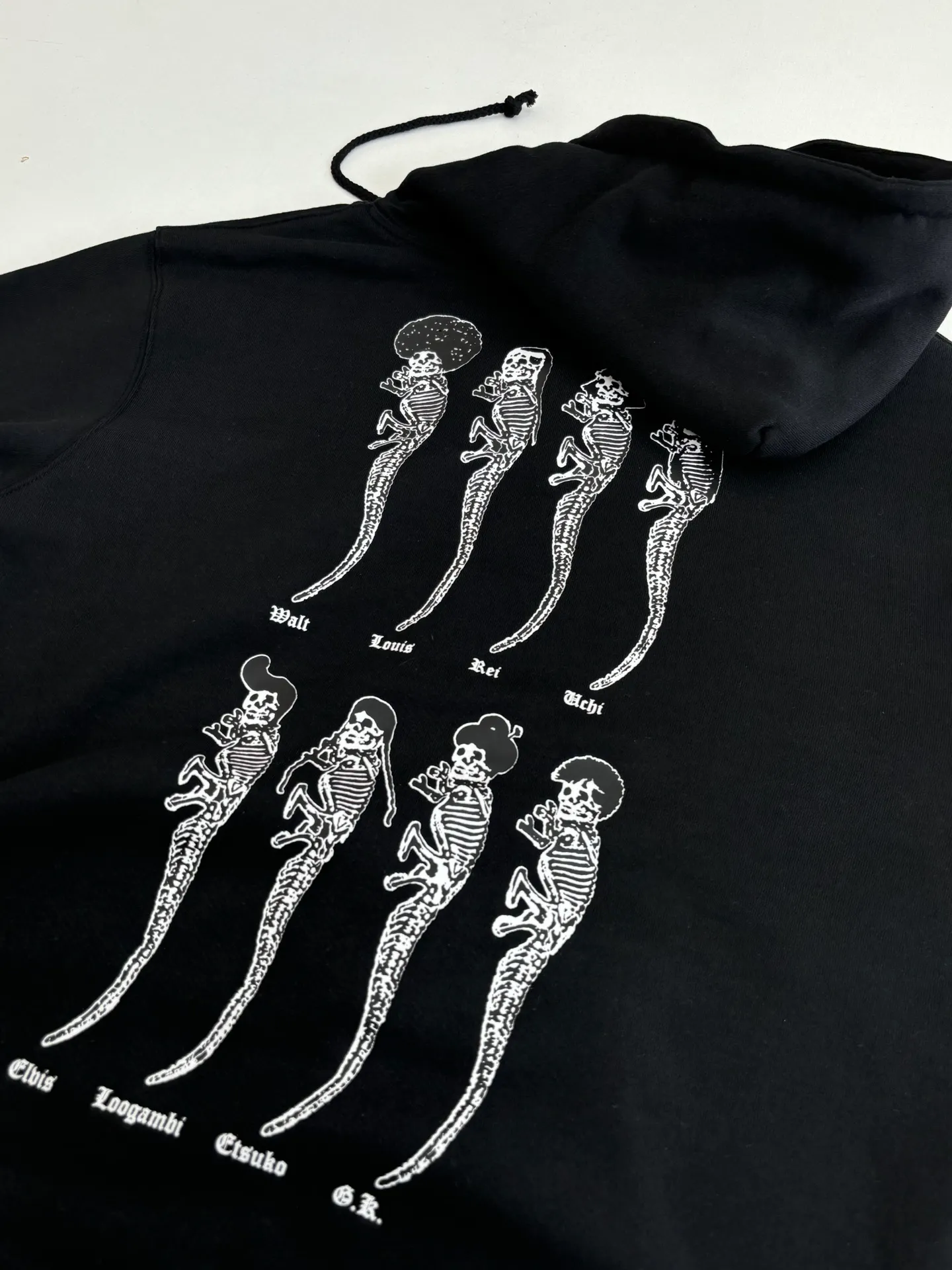 P486 Chrome Heart*/Chrome Heart Ch black skull zipper hooded sweatshirt Size: S/M/L/XL